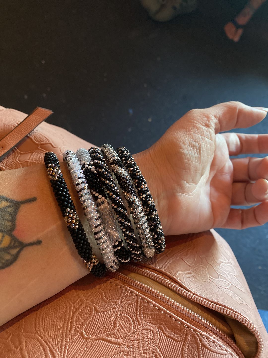 Customer photo review of Nightfall Grab Bag - 6 bracelet sets!