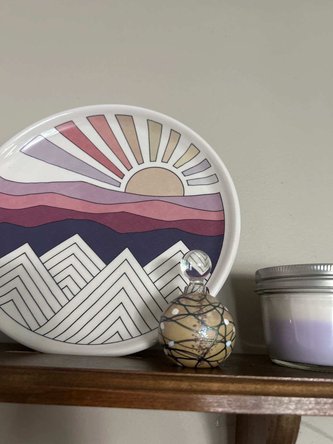 Customer photo review of Fancy Glass Keepsake Urns for Cremation Ash