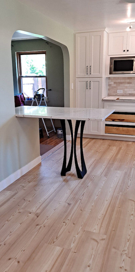 Customer photo review of Metal Counter Table Legs - 603 Cleo - 34H inch