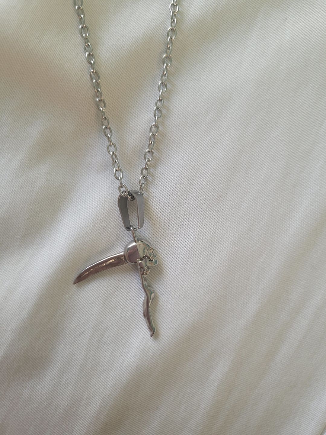Customer photo review of SCYTHE SKULL PENDANT
