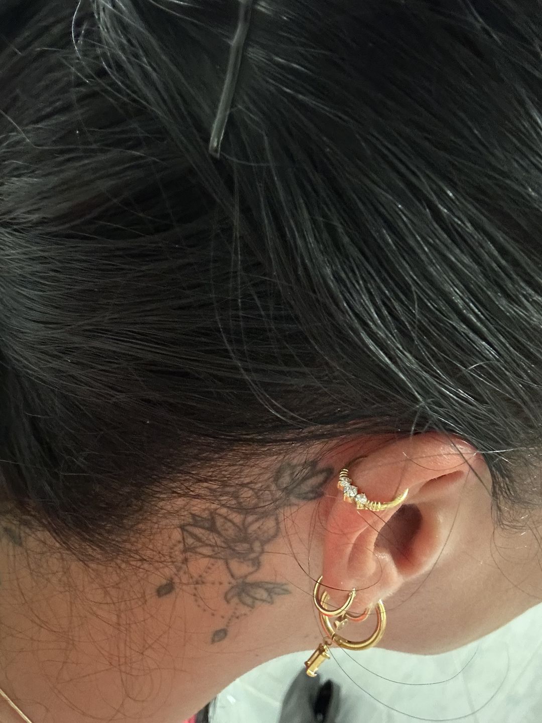 Customer photo review of Bianca Clicker Piercing | Chirurgenstahl