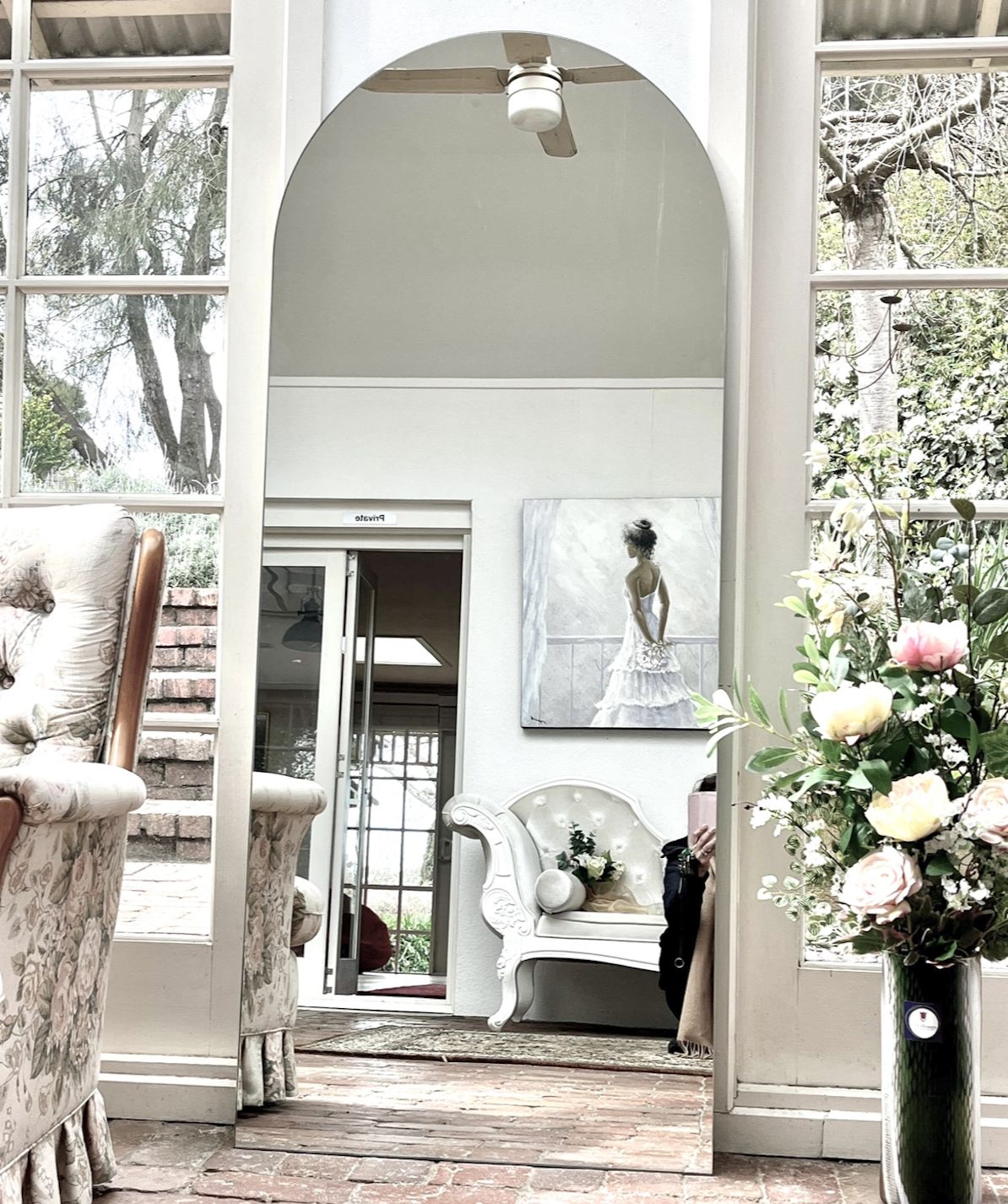 Customer photo review of Cassia - Frameless Full Length Mirror