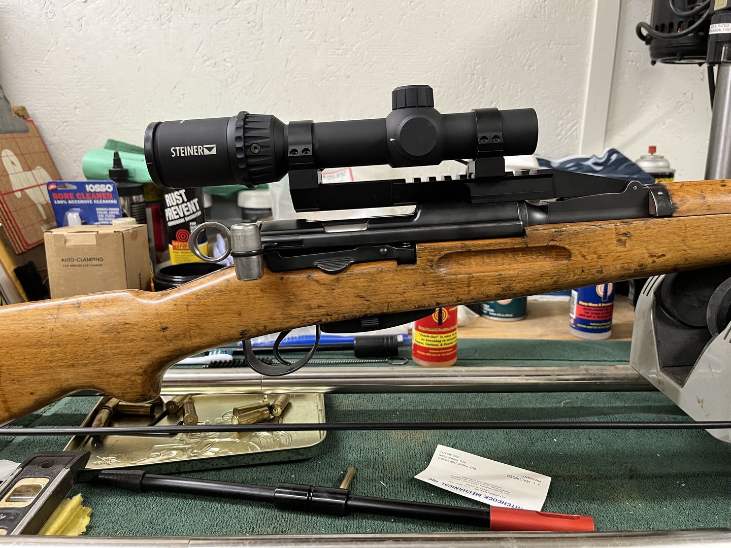Customer photo review of Swiss K31 NDT (No Drill-Tap) Scope Mount Low Profile with Picatinny Rail Gen 4