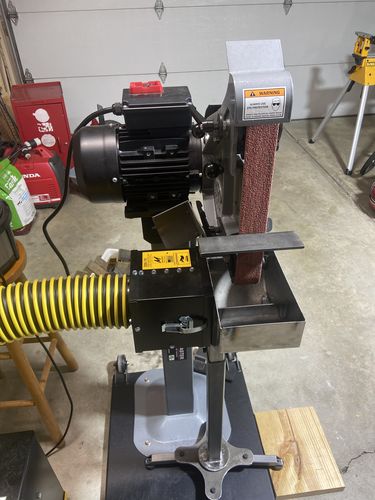 Customer photo review of 2 x 48 Inch EdgeCore Premium Ceramic Grinding Belts, 6 Pack