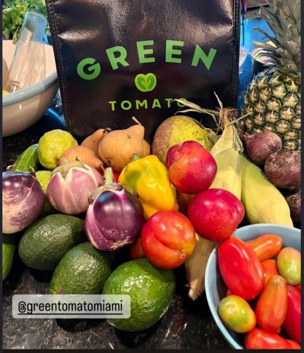 Customer photo review of "Plum" (Medium) Tote Bag, Fruit & Veggie Mix