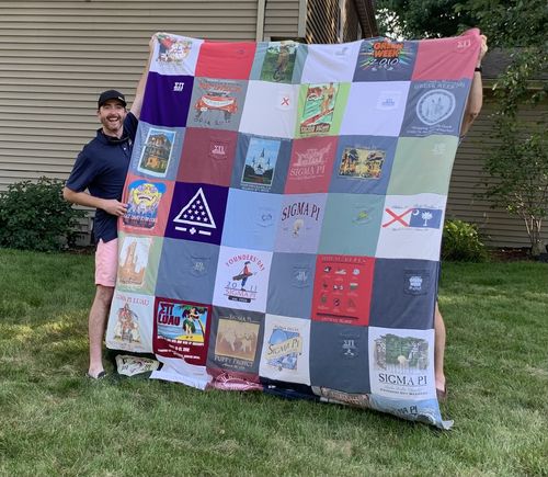 T-shirt quilt from university of alabama by Susan from IL