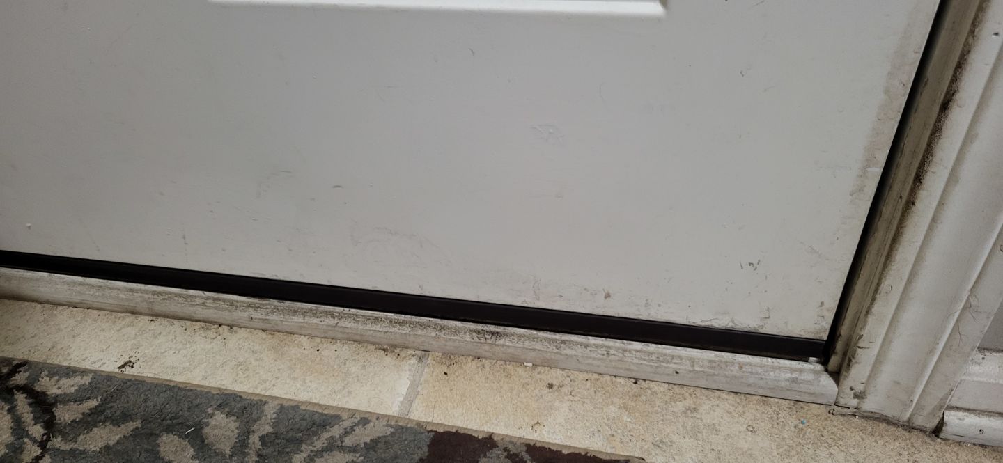 Customer photo review of 36" Taylor Slide-On Door Sweep