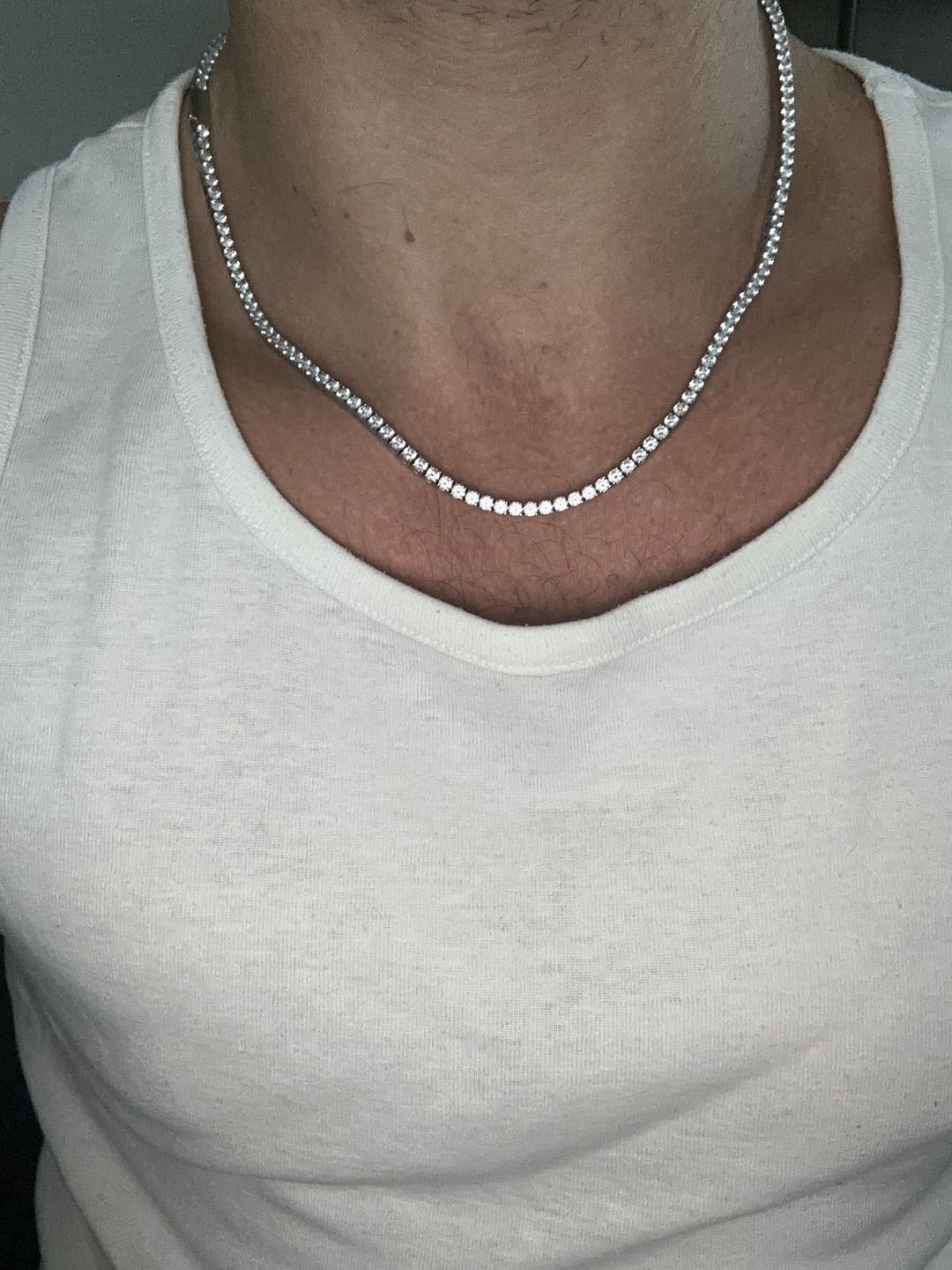 Customer photo review of ICE BREAKER CHAIN. - 3MM WHITE GOLD