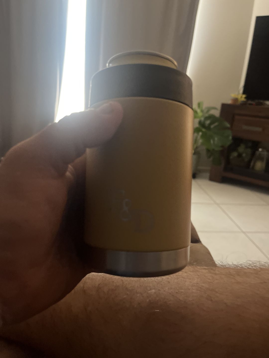 Customer photo review of Fare & Dinkum Khaki Insulated Stubby Cooler