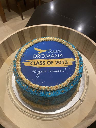 Customer photo review of 20 cm Pre-cut Circle Custom Edible Icing Image