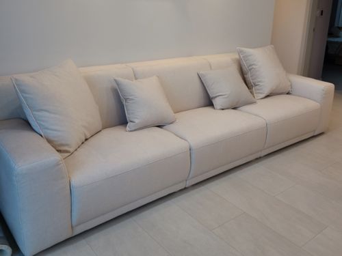 Customer photo review of METONAC - Sofa văng nỉ 3 chỗ tựa liền