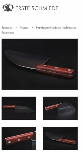 Customer photo review of Handgeschmiedetes Kochmesser - Rosewood