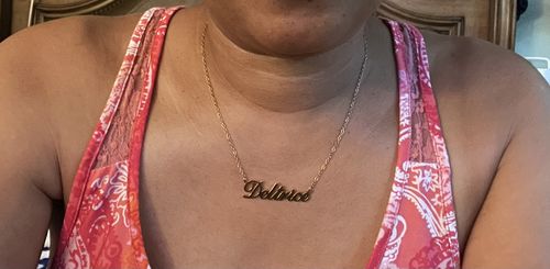 Customer photo review of Personalized Name Necklace