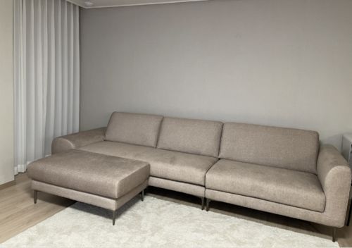 Customer photo review of LORETO - Sofa văng nỉ 3 chỗ tựa liền