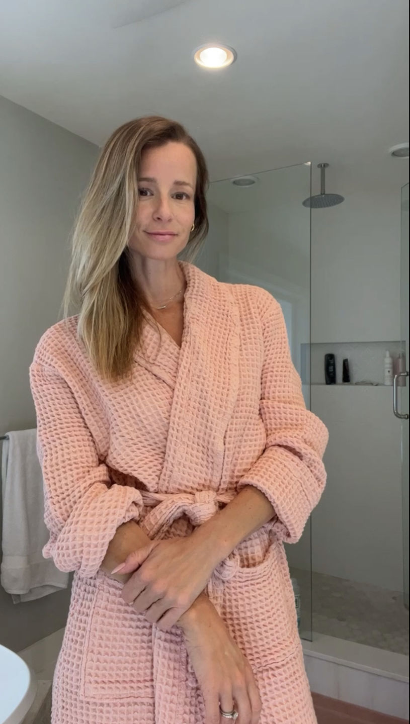 Customer photo review of Waffle Knit Robe