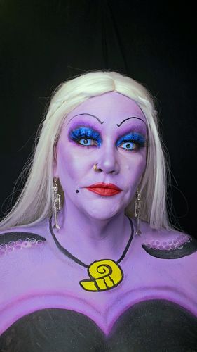 Customer photo review of Meetone SC018 "URSULA" SFX Cosplay Halloween Contact Lenses