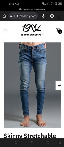 Customer photo review of Skinny Stretchable Mid Rise Jeans (Blue)