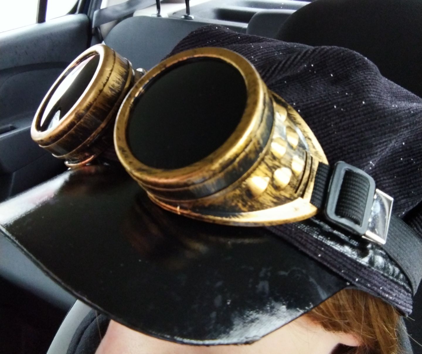 Customer photo review of Original Steampunk Goggles