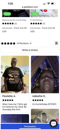Customer photo review of Stepping Into My September Birthday