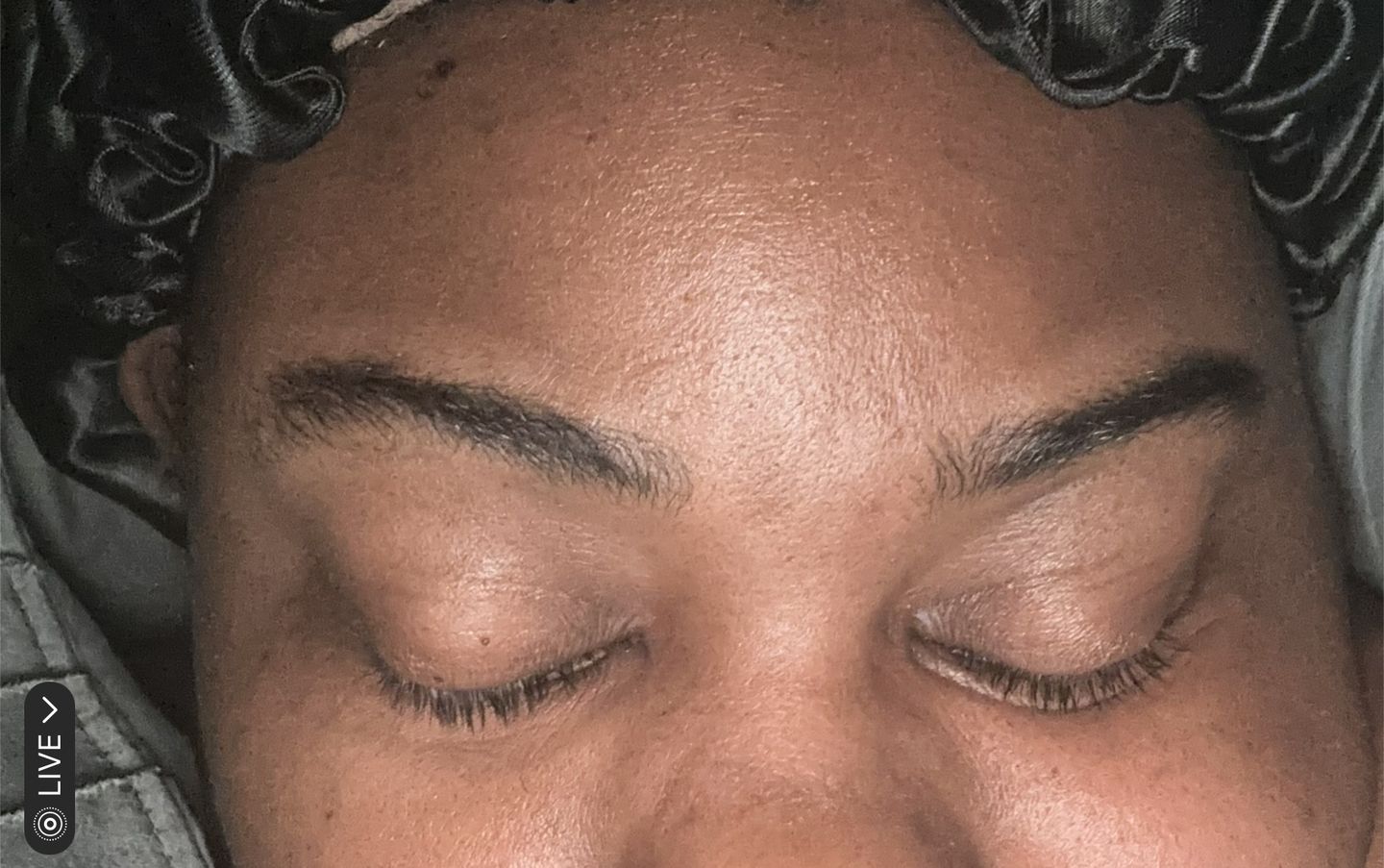 Customer photo review of Volume Eyebrow and Eyelash Serum -