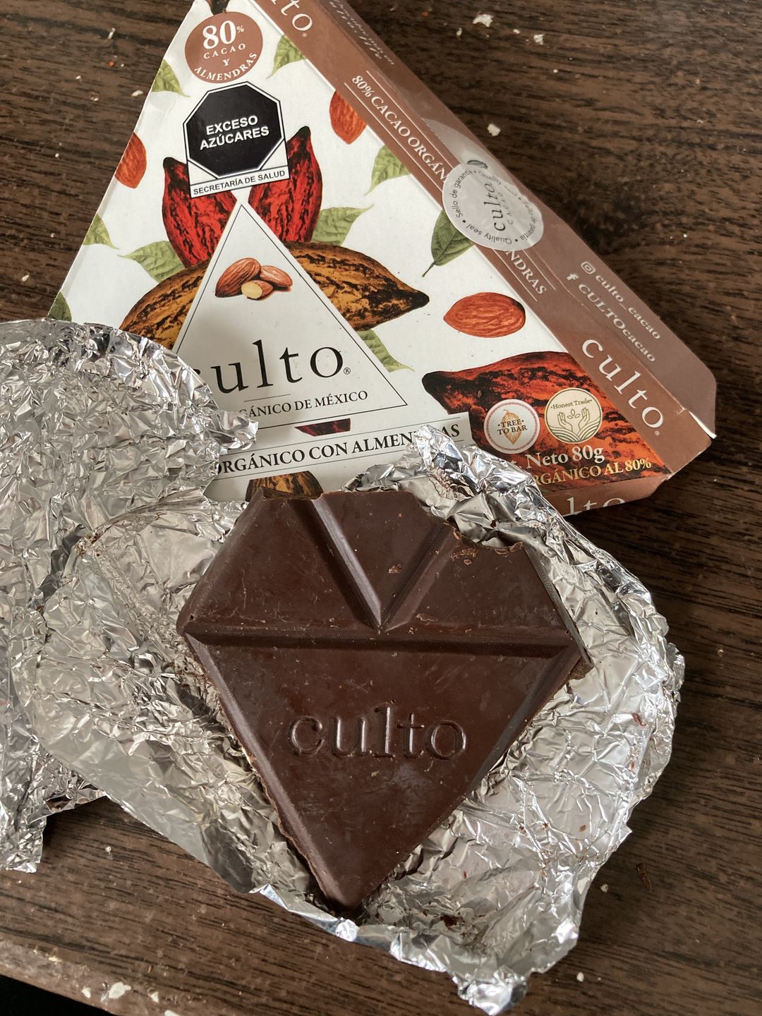 Customer photo review of 80% Chocolate Amargo | 80gr