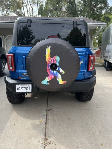 Customer photo review of Bigfoot or Sasquatch Peace Out in Tie Dye