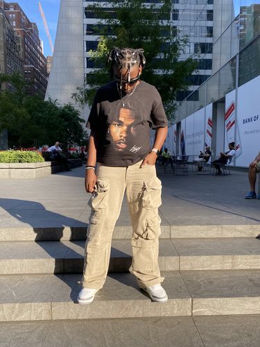 Customer photo review of Lil Baby Graphic T-Shirt