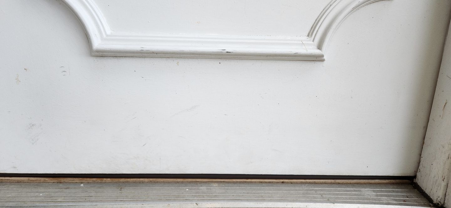 Customer photo review of Pease Slide-On Steel Door Sweep