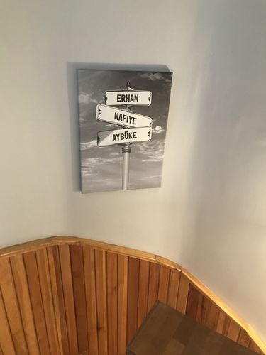 Customer photo review of ELİX™ Kişiye özel isimli kanvas tablo