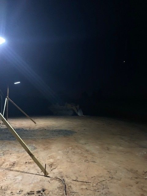 Customer photo review of 4 pack 200W solar street lights 20000 lumens