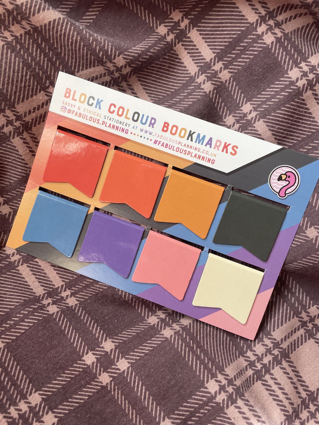 Customer photo review of Block Colour Bookmarks - Seconds