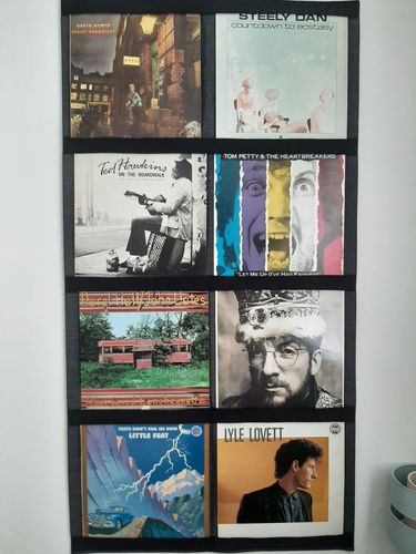Customer photo review of 12" Vinyl Record Display Frame - LP Wall Storage