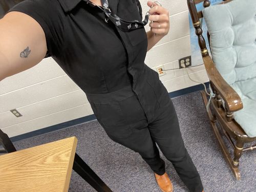 Customer photo review of Pit Crew Jumpsuit Black