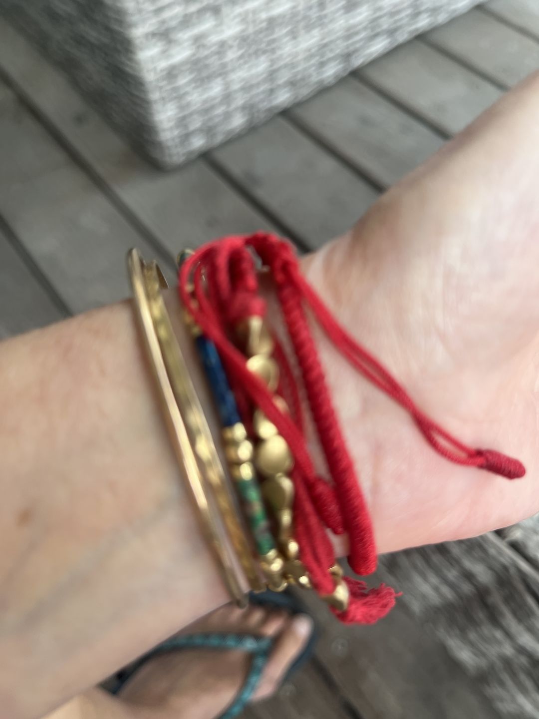 Customer photo review of Trio de bracelets bouddhistes