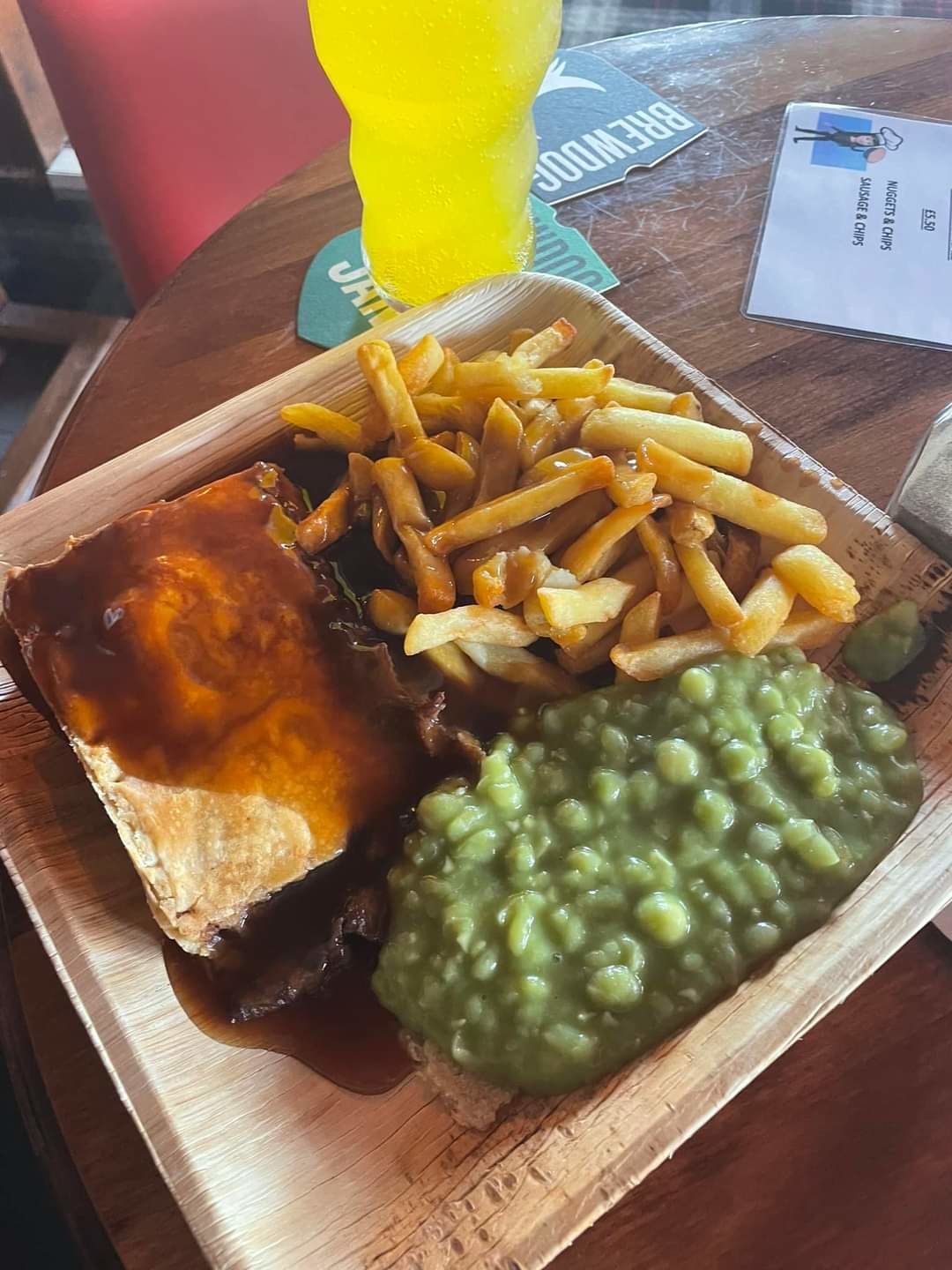 Customer photo review of 10" (25cm) Square Compostable Palm Leaf Plate