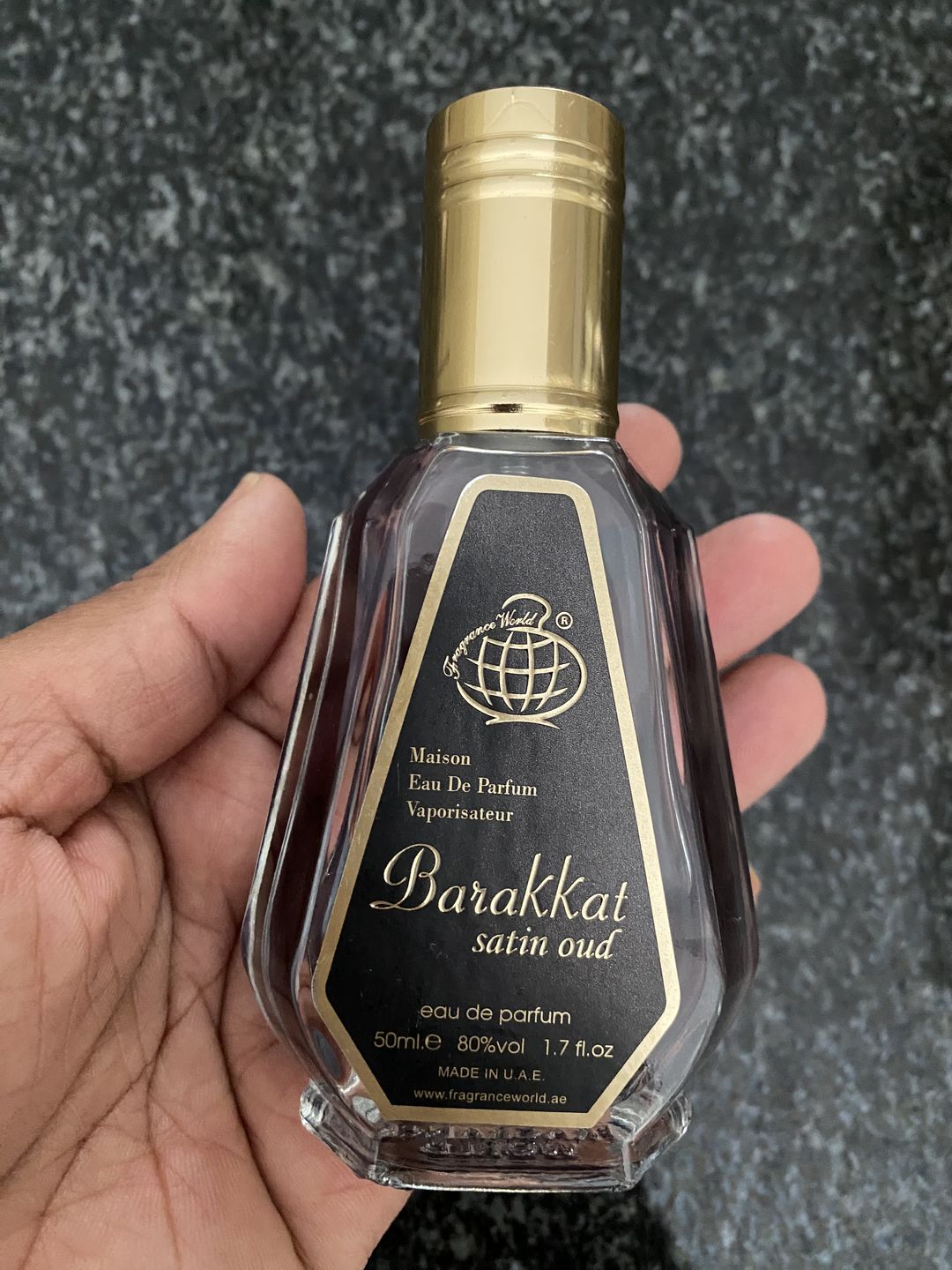 Customer photo review of Barakkat satin oud Eau De Parfum 50ml