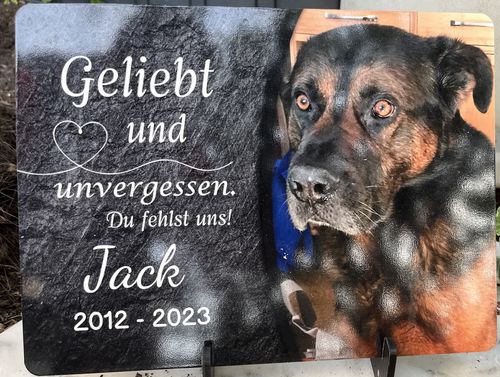 Customer photo review of Gedenk-Anhänger Doppelseitig - Immer im Herzen