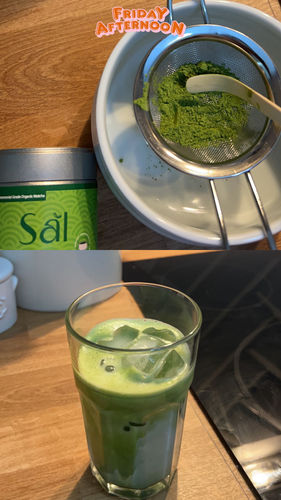 Customer photo review of Premium 1st Harvest Ceremonial Grade Organic Matcha Can (30 g)