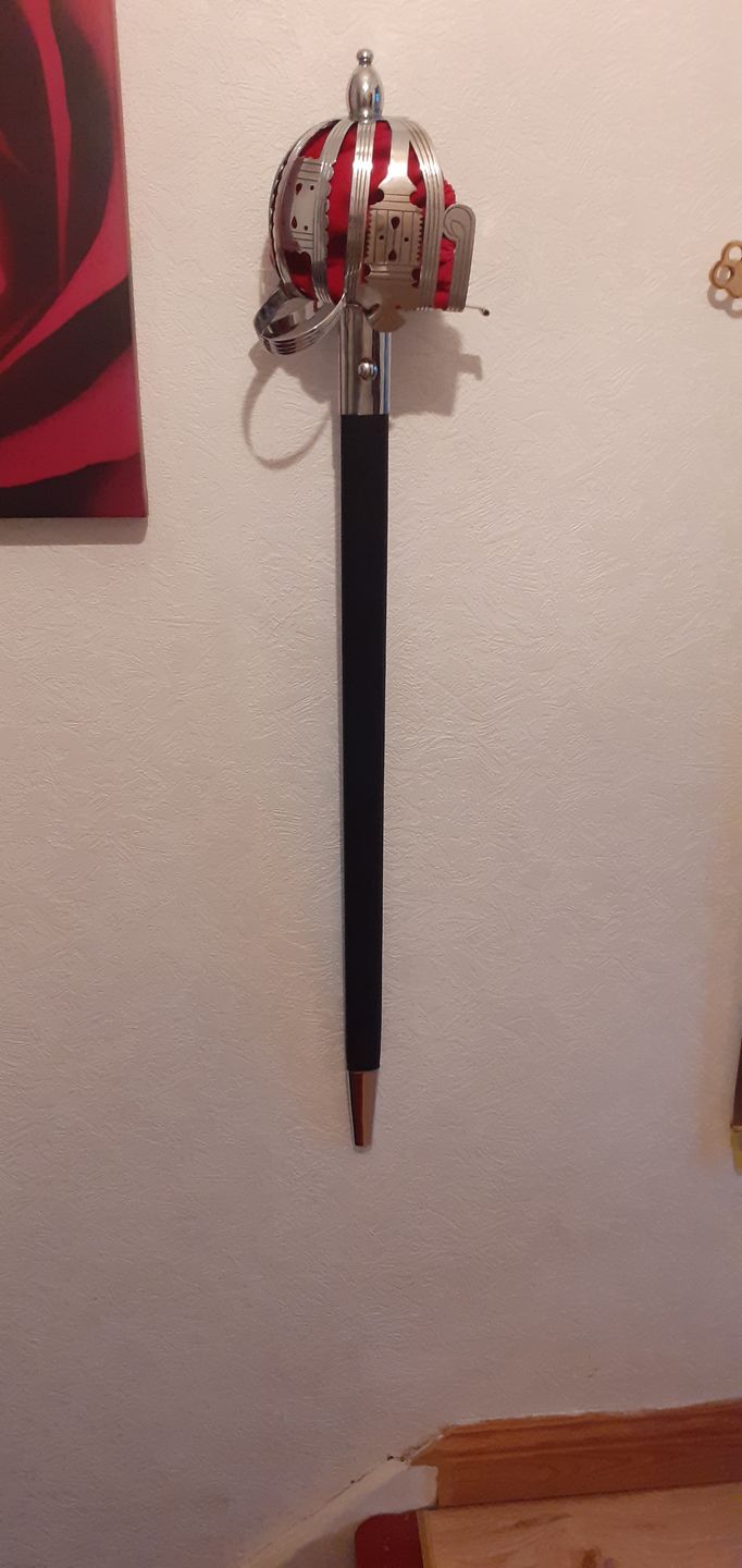Customer photo review of Scottish Basket Hilt Broadsword