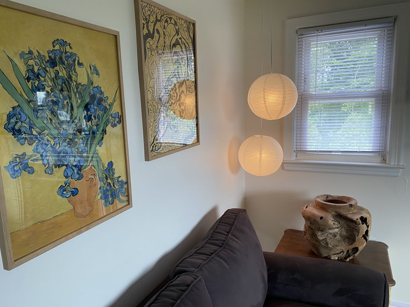 Customer photo review of 12" Beige/Ivory Fine Line Premium Even Ribbing Paper Lantern, Extra Sturdy