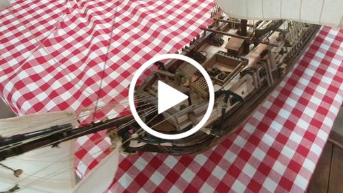 Customer video review of Maqueta Barco La Candelaria