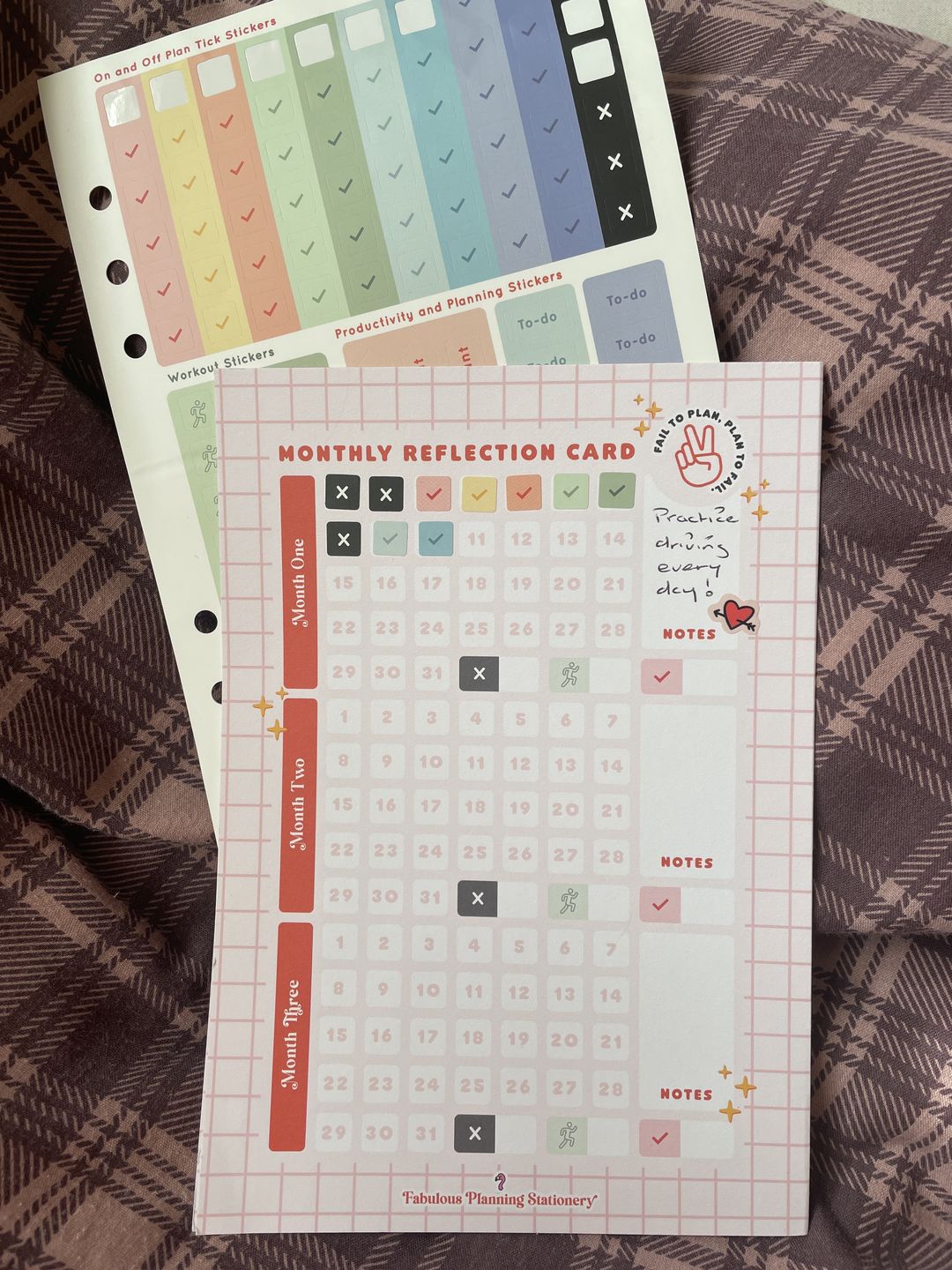 Customer photo review of 3 Month Reflection Slide Card
