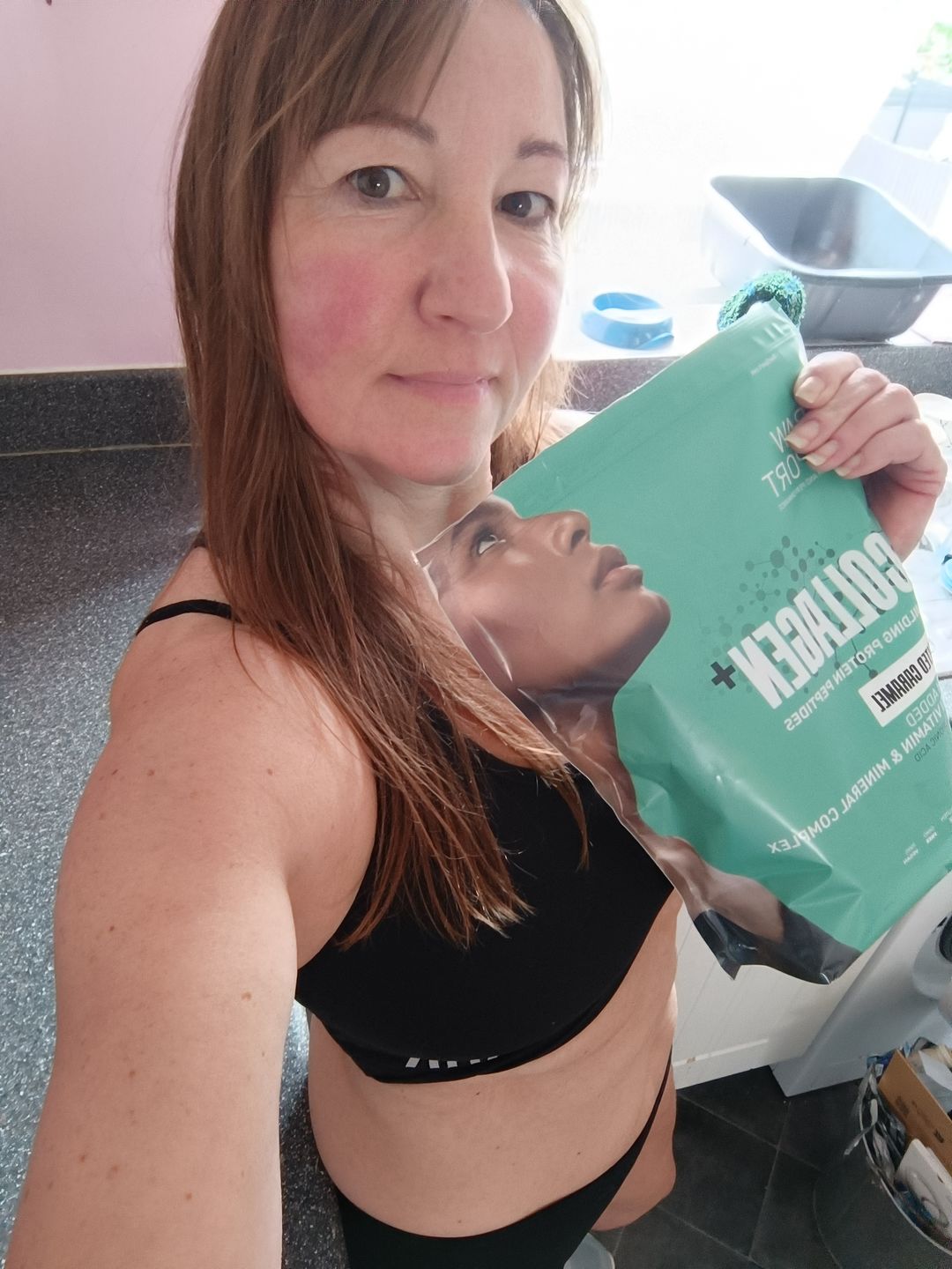 Customer photo review of Collagen + Peptide Protein Powder