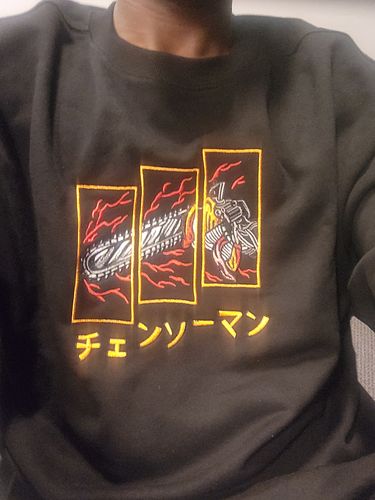 Customer photo review of Chainsaw Man Aki Hayakawa Fox Devil T-shirt