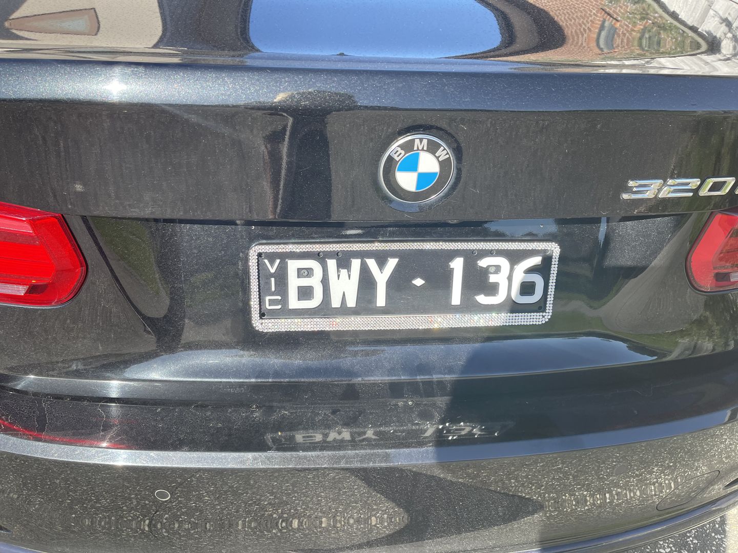 Customer photo review of Bling Number Plate Frames