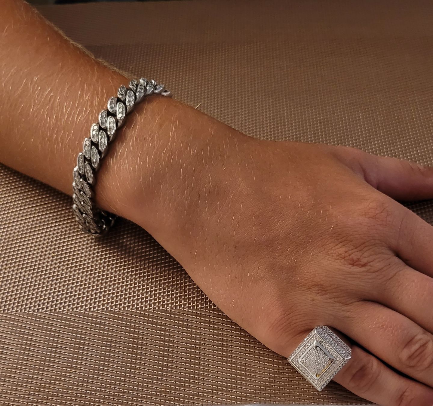 Customer photo review of ICE BLOX RING. - 925 STERLING SILVER