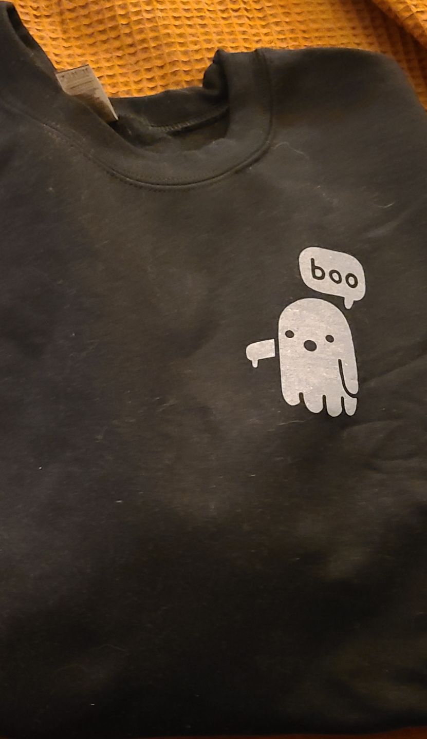 Customer photo review of Boo Ghost (Left Chest)