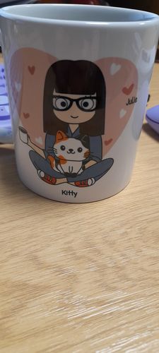 Customer photo review of Cat mom - Personalised mug