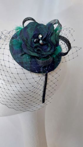 Customer photo review of Veiling fabric for millinery hats fascinator trimming. Birdcage netting BR001