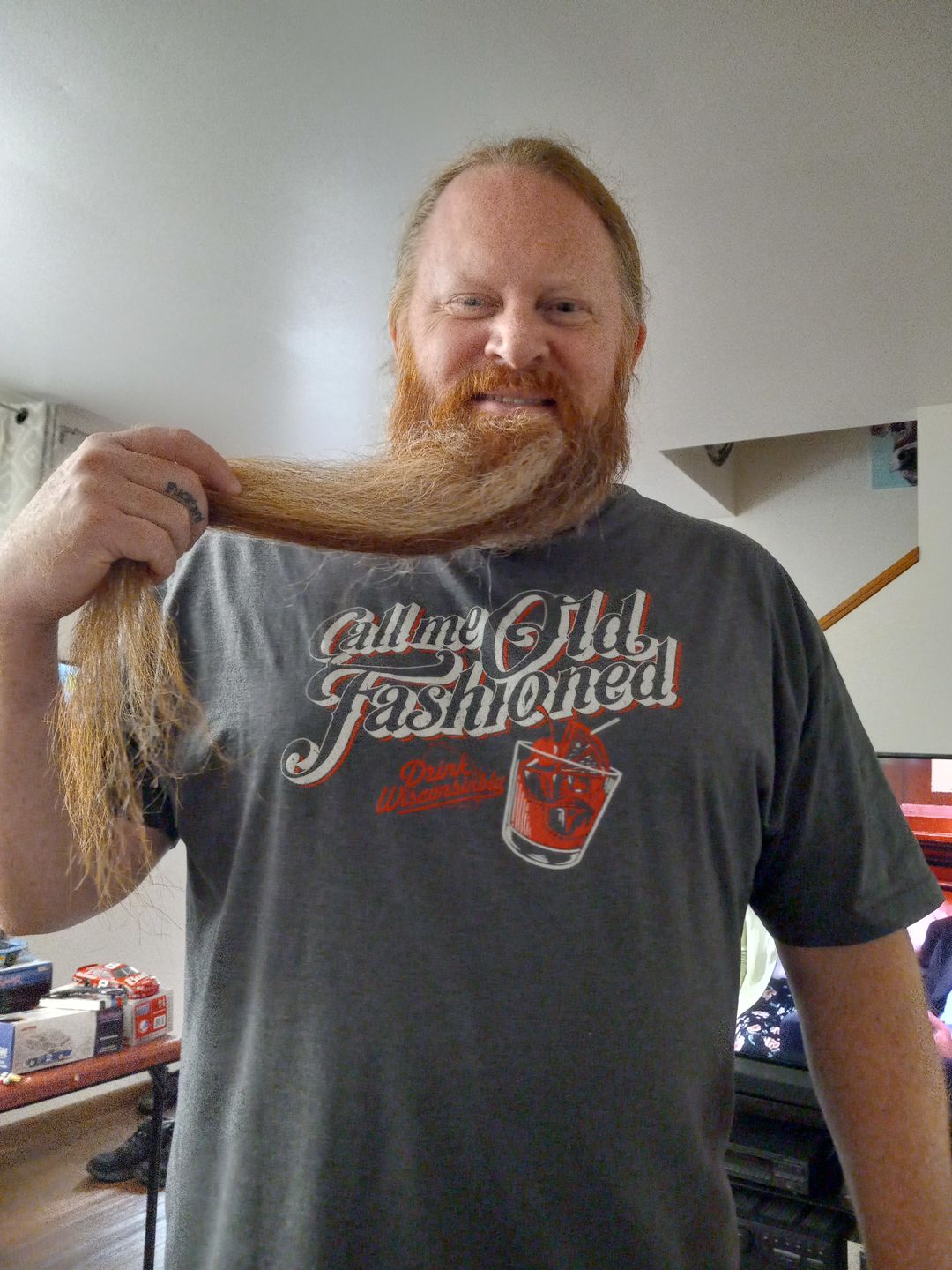 Customer photo review of "Call Me Old Fashioned" T-Shirt
